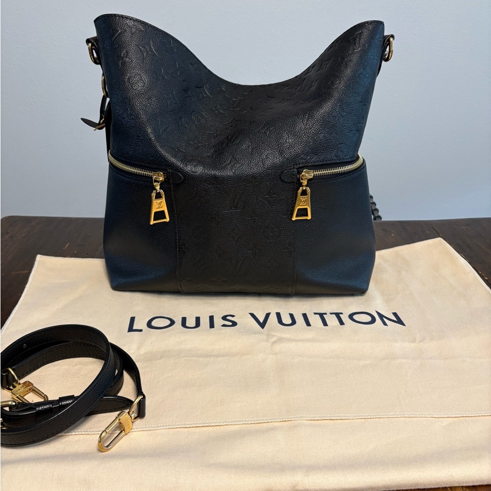 Louis Vuitton Black Emperiente Melie Bag Gold Hardware, 2019